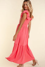 Load image into Gallery viewer, PLUS EMBROIDERY DOT WOVEN MAXI WITH SIDE POCKETS
