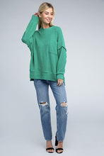 Load image into Gallery viewer, Brushed Melange Drop Shoulder Oversized Sweater
