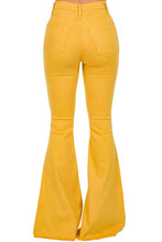 Load image into Gallery viewer, Bell Bottom Jean in Mustard- Inseam 30
