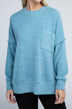 Load image into Gallery viewer, Brushed Melange Drop Shoulder Oversized Sweater

