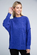 Load image into Gallery viewer, Brushed Melange Drop Shoulder Oversized Sweater
