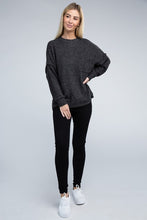 Load image into Gallery viewer, Brushed Melange Drop Shoulder Oversized Sweater
