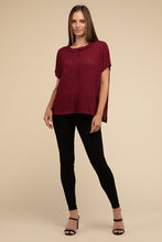 Load image into Gallery viewer, Dolman Short Sleeve Jacquard Sweater
