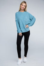Load image into Gallery viewer, Brushed Melange Drop Shoulder Oversized Sweater
