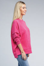 Load image into Gallery viewer, Brushed Melange Drop Shoulder Oversized Sweater
