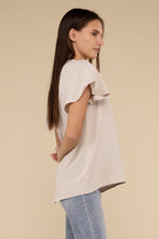 Load image into Gallery viewer, Woven Airflow Flutter Sleeve Top
