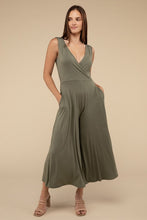 Load image into Gallery viewer, Surplice Neckline Sleeveless Jumpsuit
