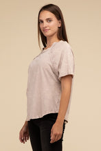 Load image into Gallery viewer, Back Patch Crinkle Washed Raglan Sleeve T-Shirt
