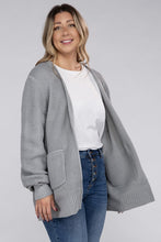 Load image into Gallery viewer, Plus Low Gauge Waffle Open Cardigan Sweater
