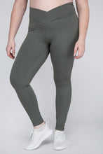 Load image into Gallery viewer, Plus Size V Waist Full Length Leggings
