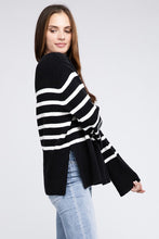 Load image into Gallery viewer, Ribbed Hem Stripe Sweater
