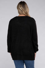 Load image into Gallery viewer, Plus Low Gauge Waffle Open Cardigan Sweater
