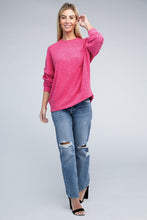 Load image into Gallery viewer, Brushed Melange Drop Shoulder Oversized Sweater
