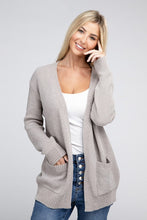 Load image into Gallery viewer, Melange Open Front Sweater Cardigan
