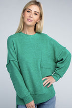Load image into Gallery viewer, Brushed Melange Drop Shoulder Oversized Sweater
