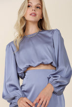 Load image into Gallery viewer, Dressed up satin two-piece mermaid dress set
