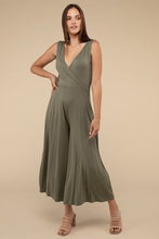 Load image into Gallery viewer, Surplice Neckline Sleeveless Jumpsuit
