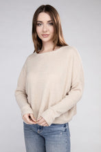Load image into Gallery viewer, Ribbed Dolman Long Sleeve Sweater
