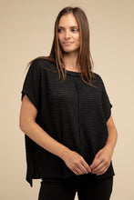 Load image into Gallery viewer, Dolman Short Sleeve Jacquard Sweater
