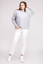 Load image into Gallery viewer, Hooded Brushed Melange Hacci Sweater
