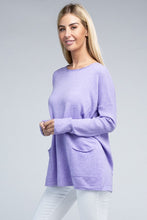 Load image into Gallery viewer, Viscose Front Pockets Sweater
