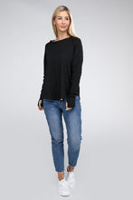 Load image into Gallery viewer, Cotton Raglan Sleeve Thumbhole Top
