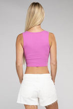 Load image into Gallery viewer, Cotton Square Neck Cropped Cami Top
