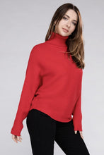 Load image into Gallery viewer, Viscose Dolman Sleeve Turtleneck Sweater
