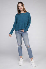 Load image into Gallery viewer, Ribbed Dolman Long Sleeve Sweater
