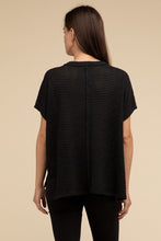 Load image into Gallery viewer, Dolman Short Sleeve Jacquard Sweater
