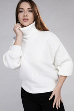 Load image into Gallery viewer, Viscose Dolman Sleeve Turtleneck Sweater
