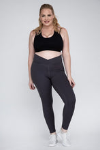 Load image into Gallery viewer, Plus Size V Waist Full Length Leggings
