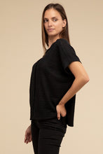 Load image into Gallery viewer, Dolman Short Sleeve Jacquard Sweater
