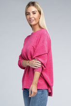 Load image into Gallery viewer, Brushed Melange Drop Shoulder Oversized Sweater
