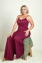 Load image into Gallery viewer, Plus Size Button Front Wide Leg Jumpsuit
