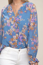 Load image into Gallery viewer, Floral chiffon blouse
