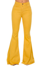 Load image into Gallery viewer, Bell Bottom Jean in Mustard- Inseam 30
