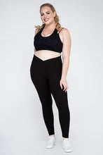Load image into Gallery viewer, Plus Size V Waist Full Length Leggings
