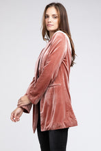Load image into Gallery viewer, Shiny Velvet Peak Lapel Single Blazer

