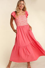 Load image into Gallery viewer, PLUS EMBROIDERY DOT WOVEN MAXI WITH SIDE POCKETS
