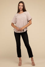 Load image into Gallery viewer, Back Patch Crinkle Washed Raglan Sleeve T-Shirt
