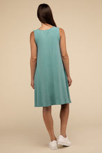 Load image into Gallery viewer, Sleeveless Flared Dress with Side Pockets
