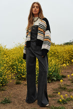 Load image into Gallery viewer, Chunky Knit Multi-Striped Open Sweater Cardigan
