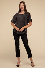 Load image into Gallery viewer, Back Patch Crinkle Washed Raglan Sleeve T-Shirt
