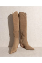 Load image into Gallery viewer, CLARA-KNEE HIGH WESTERN BOOTS
