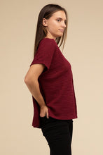 Load image into Gallery viewer, Dolman Short Sleeve Jacquard Sweater

