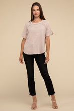 Load image into Gallery viewer, Back Patch Crinkle Washed Raglan Sleeve T-Shirt
