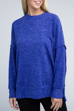 Load image into Gallery viewer, Brushed Melange Drop Shoulder Oversized Sweater
