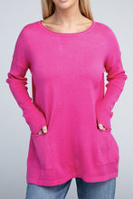 Load image into Gallery viewer, Viscose Front Pockets Sweater
