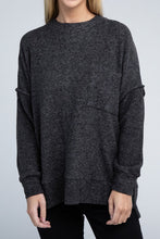 Load image into Gallery viewer, Brushed Melange Drop Shoulder Oversized Sweater
